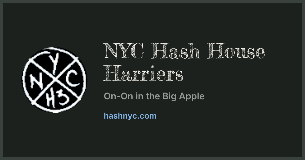 HHH Hudson Dusters — NYC Hash House Harriers