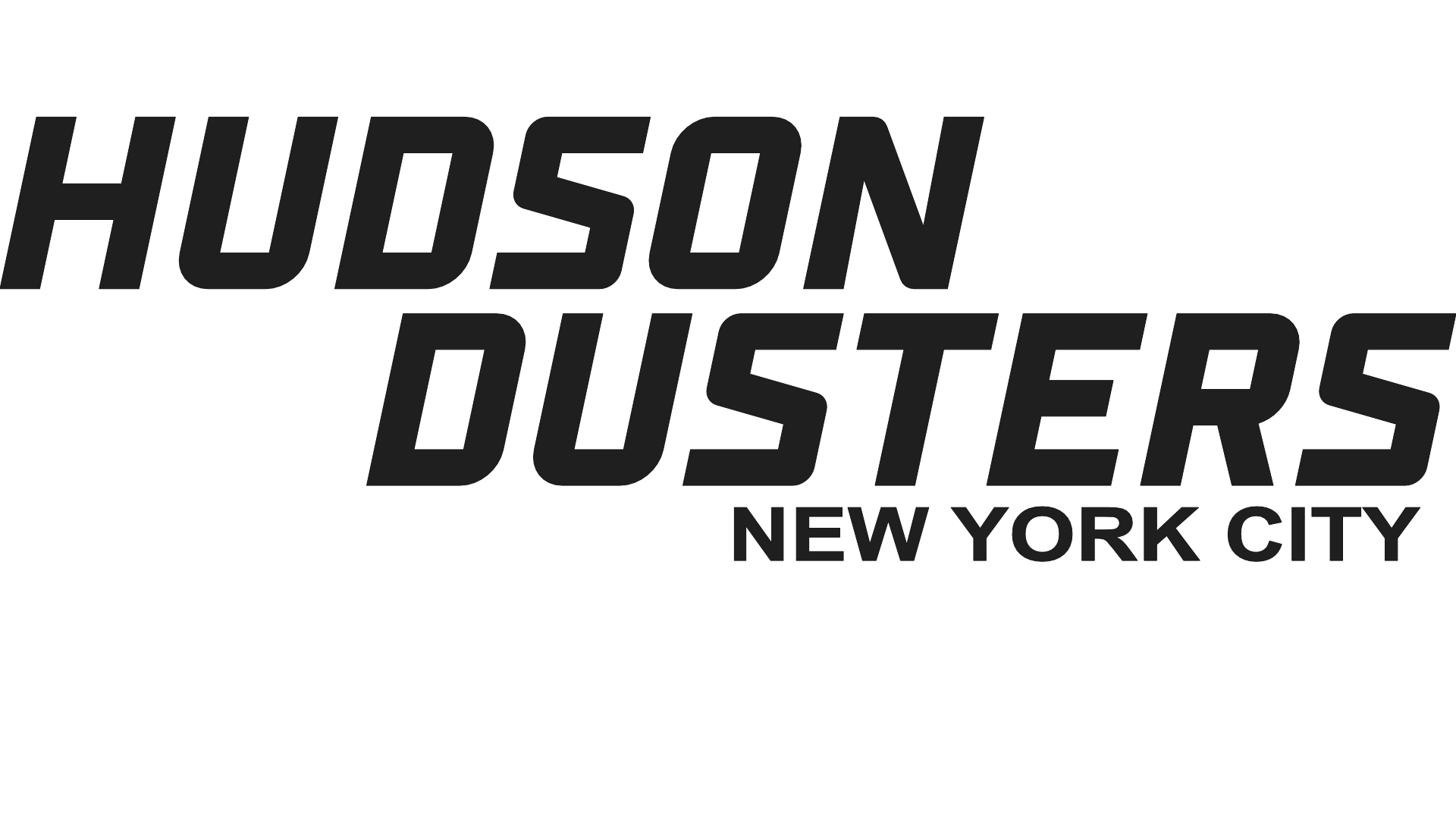 Hudson Dusters NYC Logo (black on white)