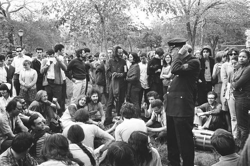 Activists gather at the first 